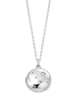 Astley Clarke Sapphire Locket, Silver