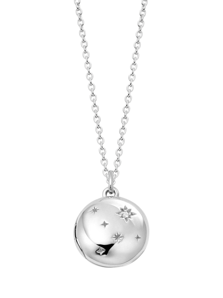 Astley Clarke Sapphire Locket, Silver
