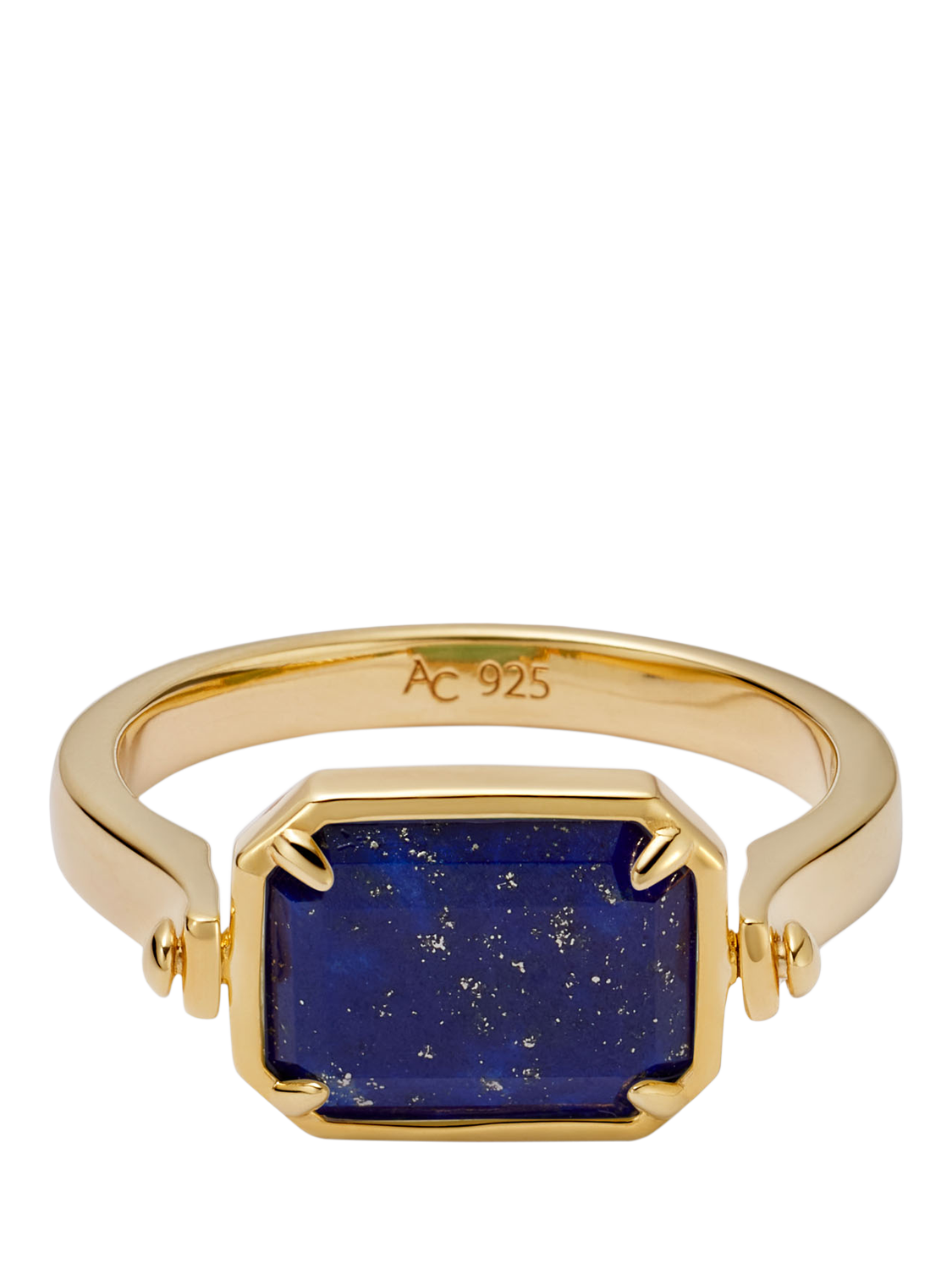 Product image 2 of 4, which shows Astley Clarke Spinning Deco Ring, Gold/Multi, J