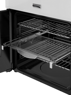 Stoves Richmond Deluxe 60cm Dual Fuel Range Cooker with Gas Hob - view 2, Ice White