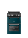Stoves Richmond Deluxe 60cm Dual Fuel Range Cooker with Gas Hob, Deep Marine