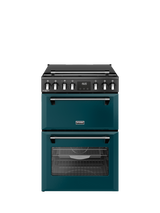Stoves Richmond Deluxe 60cm Dual Fuel Range Cooker with Gas Hob, Deep Marine