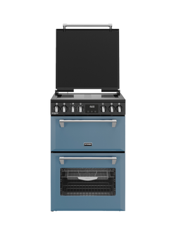 Stoves Richmond Deluxe 60cm Electric Range Cooker with Induction Hob - view 2, Twilight Blue
