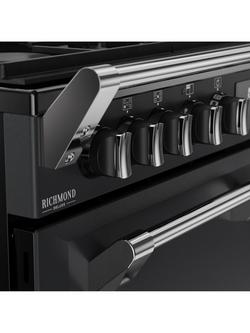 Stoves Richmond Deluxe 90cm Dual Fuel Range Cooker with Gas Hob - view 2, Anthracite Grey