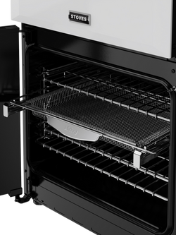 Stoves Richmond Deluxe 90cm Dual Fuel Range Cooker with Gas Hob - view 2, Ice White