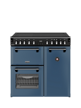 Stoves Richmond Deluxe 90cm Electric Range Cooker with Induction Hob, Twilight Blue