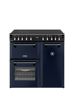 Stoves Richmond Deluxe 90cm Electric Range Cooker with Induction Hob, Midnight Blue