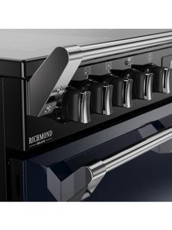 Stoves Richmond Deluxe 90cm Electric Range Cooker with Induction Hob - view 2, Midnight Blue