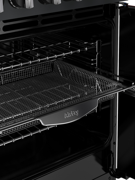 Stoves Richmond Deluxe 100cm Dual Fuel Range Cooker with Gas Hob - view 2, Anthracite Grey