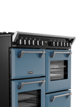 Stoves Richmond Deluxe 100cm Dual Fuel Range Cooker with Gas Hob, Twilight Blue