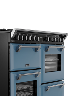Stoves Richmond Deluxe 100cm Dual Fuel Range Cooker with Gas Hob - view 2, Twilight Blue