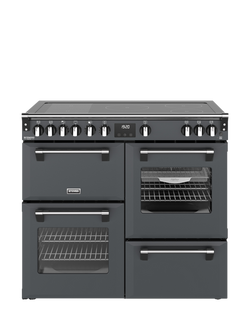 Stoves Richmond Deluxe 100cm Electric Range Cooker with Induction Hob, Anthracite Grey