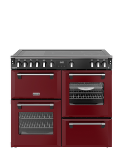 Stoves Richmond Deluxe 100cm Electric Range Cooker with Induction Hob, Garnet Red