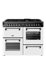 Stoves Richmond Deluxe 110cm Dual Fuel Range Cooker with Gas Hob, Ice White