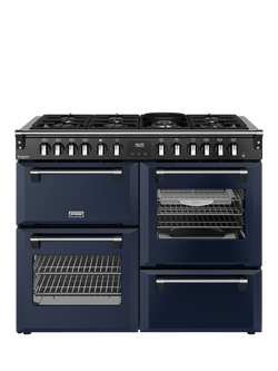 Stoves Richmond Deluxe 110cm Dual Fuel Range Cooker with Gas Hob, Midnight Blue