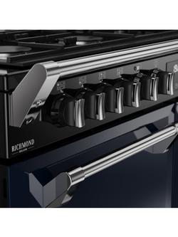 Stoves Richmond Deluxe 110cm Dual Fuel Range Cooker with Gas Hob - view 2, Midnight Blue