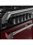 Stoves Richmond Deluxe 110cm Dual Fuel Range Cooker with Gas Hob, Garnet Red