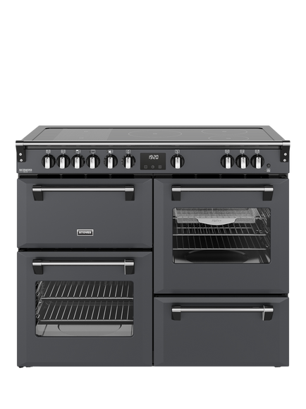 Stoves Richmond Deluxe 110cm Electric Range Cooker with Induction Hob, Anthracite Grey