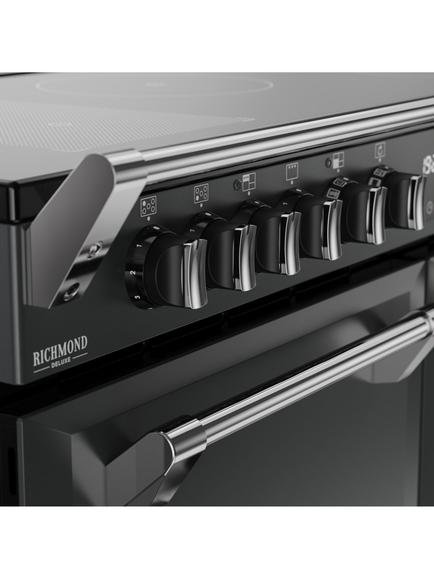 Stoves Richmond Deluxe 110cm Electric Range Cooker with Induction Hob - view 2, Anthracite Grey