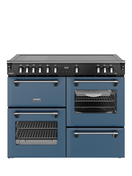 Stoves Richmond Deluxe 110cm Electric Range Cooker with Induction Hob, Twilight Blue