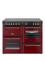 Stoves Richmond Deluxe 110cm Electric Range Cooker with Induction Hob, Garnet Red