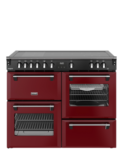 Stoves Richmond Deluxe 110cm Electric Range Cooker with Induction Hob, Garnet Red
