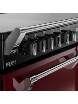 Stoves Richmond Deluxe 110cm Electric Range Cooker with Induction Hob - view 2, Garnet Red