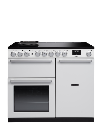 Rangemaster Nexus 100cm Electric Range Cooker with Induction Hob, White