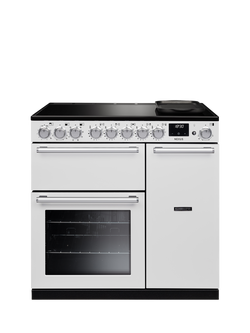 Rangemaster Nexus 90cm Electric Range Cooker with Induction Hob, White