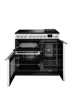 Rangemaster Nexus 90cm Electric Range Cooker with Induction Hob - view 2, White