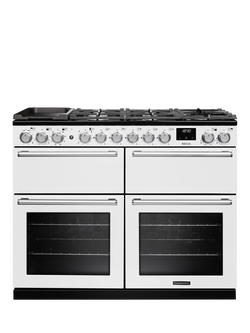 Rangemaster Nexus 110cm Dual Fuel Range Cooker with Gas Hob, White