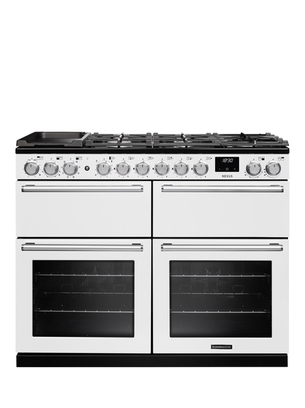 Rangemaster Nexus 110cm Dual Fuel Range Cooker with Gas Hob, White