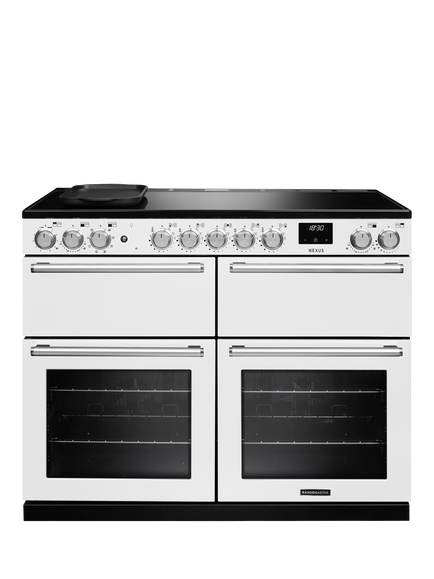 Rangemaster Nexus 110cm Electric Range Cooker with Induction Hob, White
