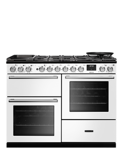 Rangemaster Nexus 110cm Dual Fuel Range Cooker with Gas Hob, White