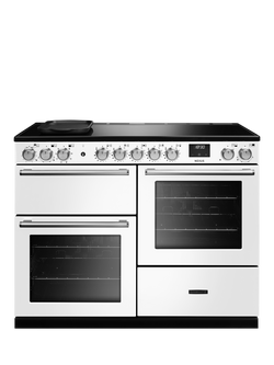 Rangemaster Nexus 110cm Electric Range Cooker with Induction Hob, White