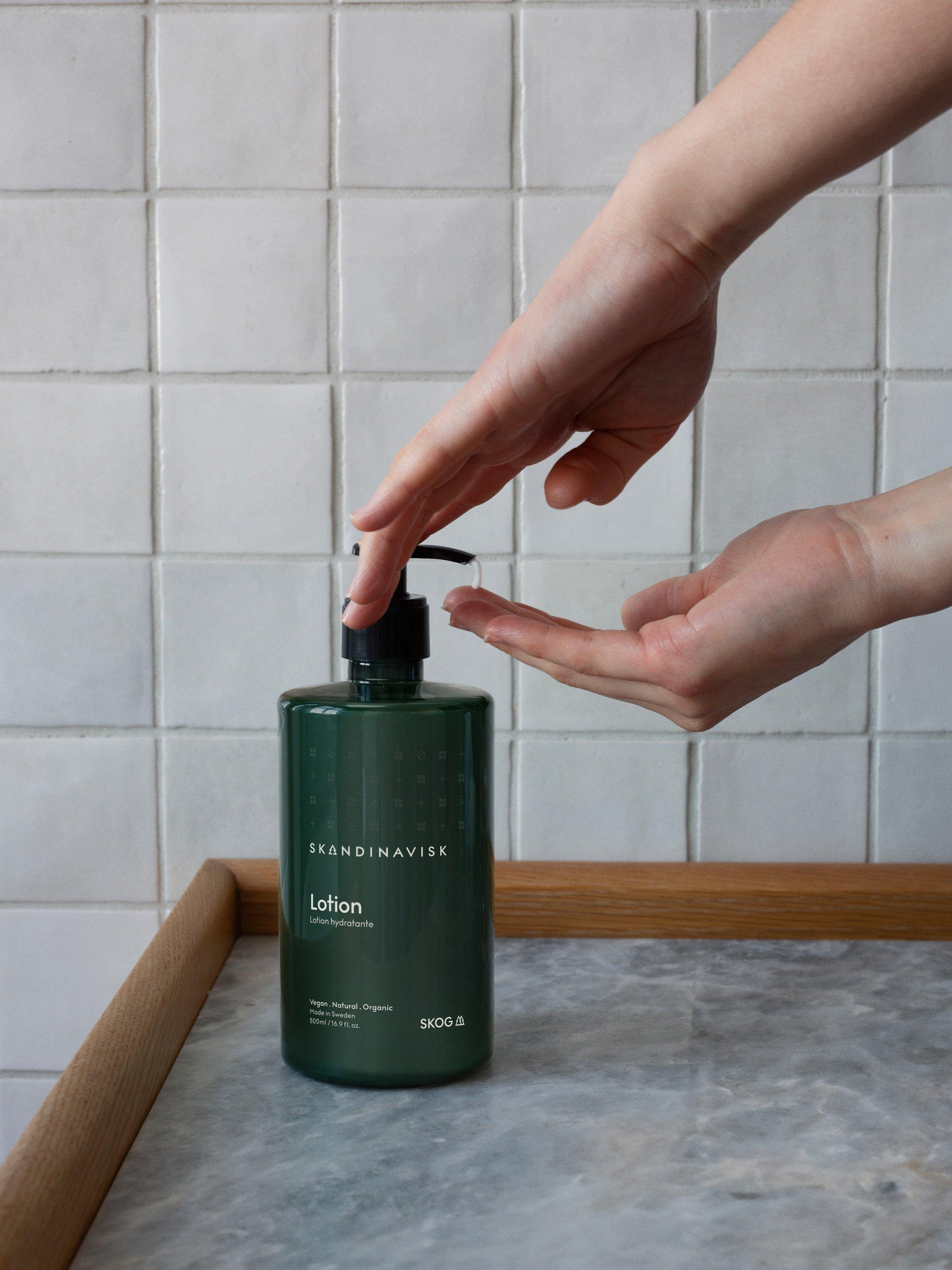 Product image 2 of 3, which shows SKANDINAVISK Skog Hand Lotion, 500ml