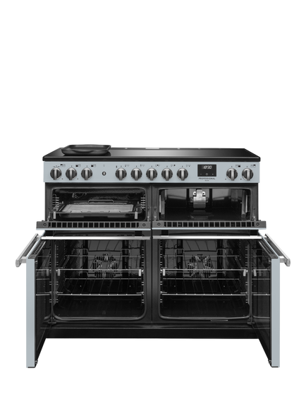 Rangemaster Professional Deluxe PRDLB110EIP 110cm Electric Range Cooker with Induction Hob - view 2, Misty Blue