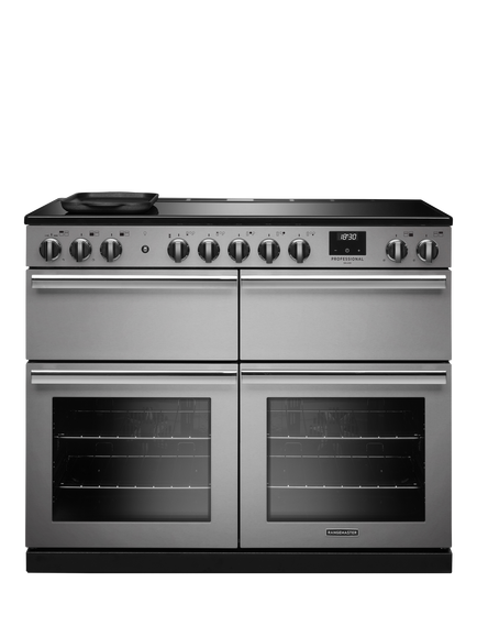 Rangemaster Professional Deluxe PRDLB110EISTST/CM1 110cm Electric Range Cooker with Induction Hob, Stainless Steel, Stainless Steel