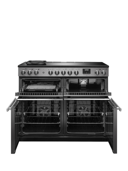 Rangemaster Professional Deluxe PRDLB110EISTST/CM1 110cm Electric Range Cooker with Induction Hob, Stainless Steel - view 2, Stainless Steel