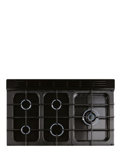 Rangemaster Classic Deluxe CLDL100DFP 100cm Dual Fuel Range Cooker with Gas Hob - view 2, Stone Blue/Antique Brass