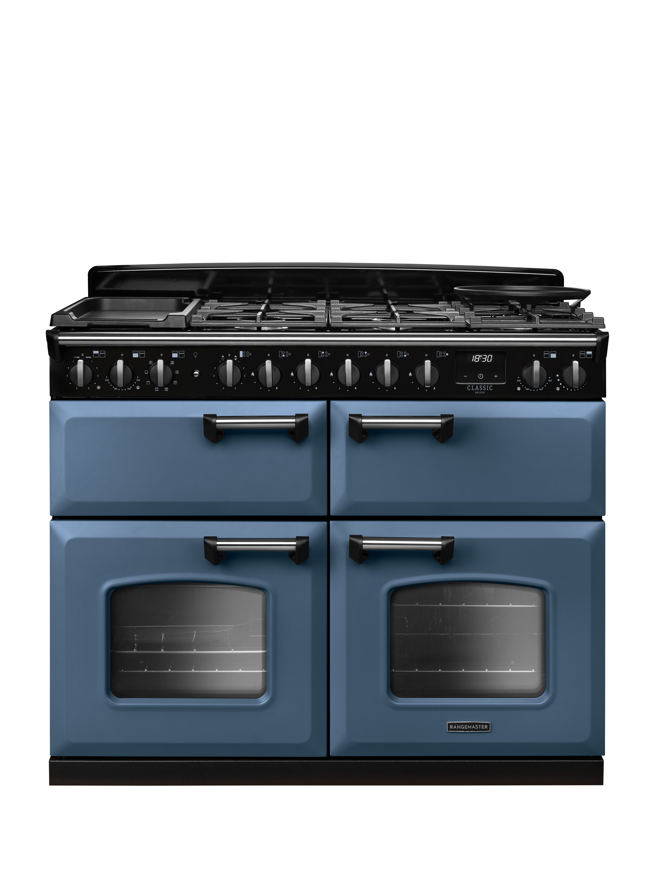Rangemaster Classic Deluxe CLDLB110DFPSTB/CM1 110cm Dual Fuel Range ...