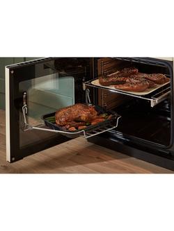 Rangemaster Classic Deluxe CLDLB110EIPBOR/AB1 110cm Electric Range Cooker with Induction Hob - view 2, Stone Blue/Antique Brass