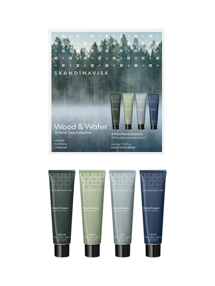 SKANDINAVISK Wood & Water Hand Creams, Set of 4, Multi