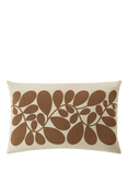 Orla Kiely Sycamore Stripe Cushion, Coffee