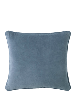 Laura Ashley Braysmith Toile Cushion, Blue - view 2, Chambray Blue