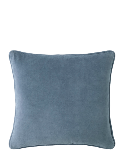 Laura Ashley Braysmith Toile Cushion, Blue - view 2, Chambray Blue