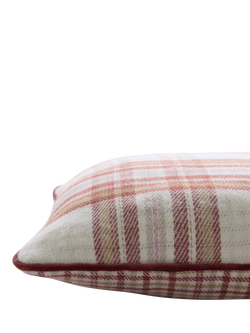 Laura Ashley Padbury Check Cushion - view 2, Russet