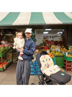 BINIBAMBA Bobo Choses Letterland Puffmuff Footmuff, Milk - view 2, Milk