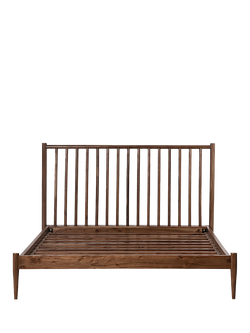 Swoon Cartwright Bed Frame, King Size, Dark Brown - view 2, Dark Brown