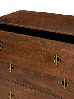 Swoon Morse 3 Drawer Chest, Dark Brown - view 2, Dark Brown